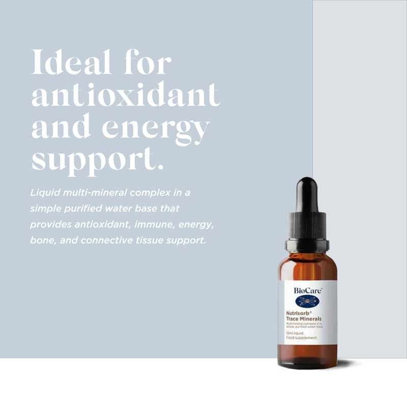 BioCare Nutrisorb Trace Minerals | Multi-Mineral Complex for Antioxidant and Energy Support - 15ml - BeesActive Australia