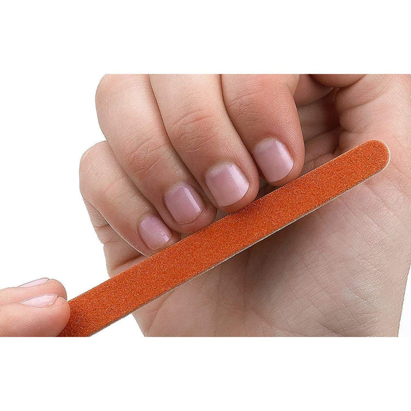 Dukal Emery Boards 4.5". Pack of 144 Nail Files for Manicure and Pedicure. Fingernail Files Emery Boards. Two Coarseness Levels. Effective Easy to Use. Strong and Flexible. - BeesActive Australia