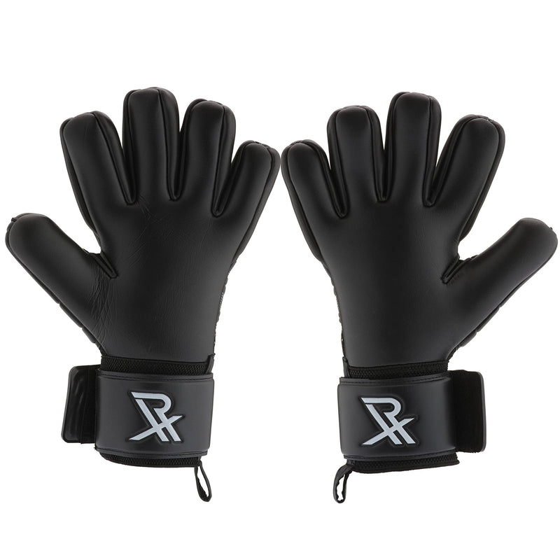 Rectrix 1.0 Goalkeeper Gloves (with Free Zip Case) - Negative Cut - Youth & Adult Sizes (10, Black) - BeesActive Australia
