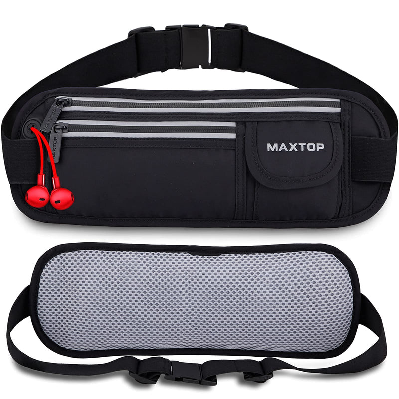 Fanny Packs for Women Men Running Belt Waterproof Waist Pack Bag for Walking Workout Hiking Fitness Gym Running Waist Belt Bag Jogging Pouch Fits iPhones Plus,Travel Money Belt Exercise Phone Holder for Runners Black - BeesActive Australia
