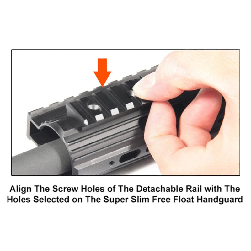 UTG Pro Rail for Super Slim Free Float Handguard (5 Slots) - BeesActive Australia