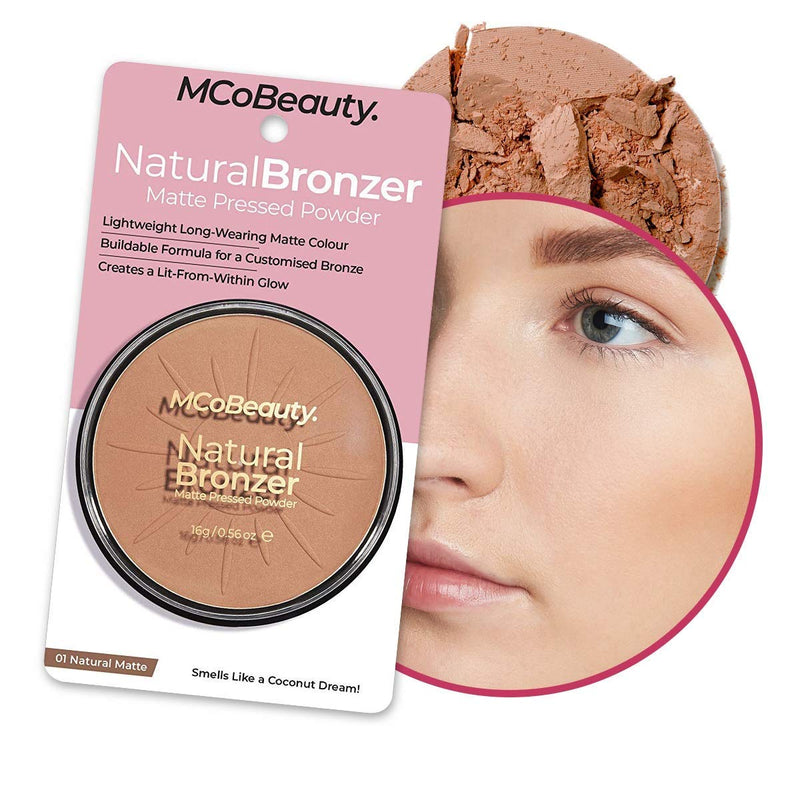 MCoBeauty Natural Bronzer Powder | Long Lasting Bronzing Pressed Powder | Matte - BeesActive Australia