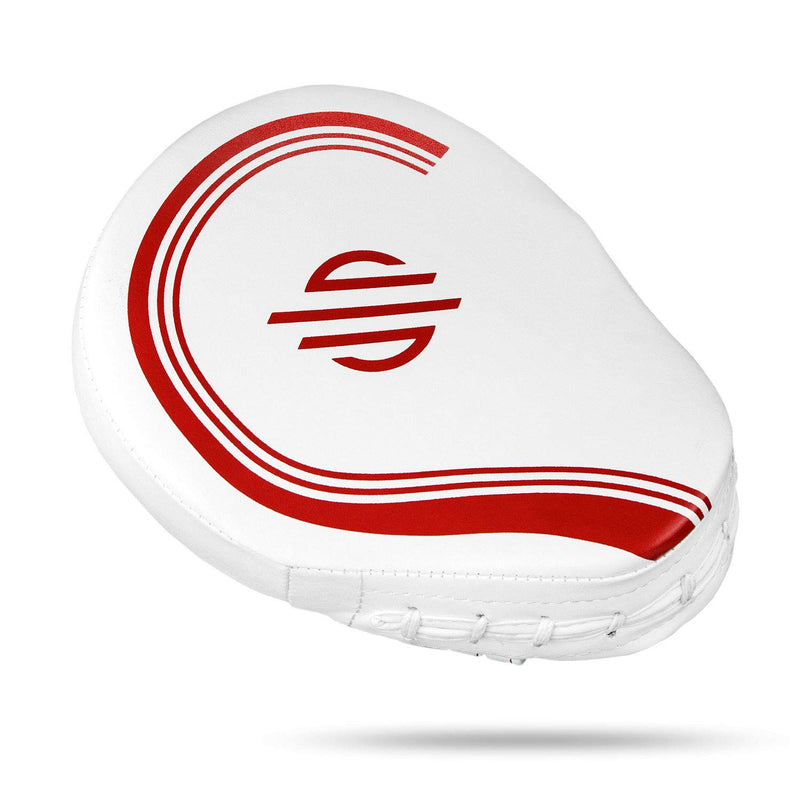 [AUSTRALIA] - Sanabul Core Series Curved Boxing MMA Punching Mitts White/Red 