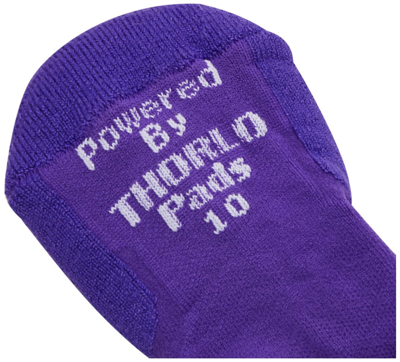 thorlos unisex-adult Xccu Thin Cushion Running Low Cut Socks Medium Tiger Paw Electric Purple - BeesActive Australia