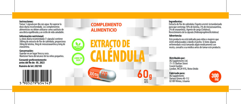 Lutein 30mg Meso-zeaxanthin 9mg Zeaxanthin 6mg Complex Macu Eye Supplement from Marigold Extract 120 Vegan Capsules 300mg, Certificate of Analysis by AGROLAB Germany, High Strength Supplement - BeesActive Australia