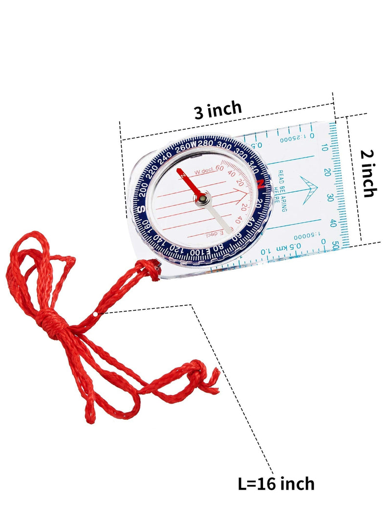 Gejoy Boy Scout Compass Orienteering Compass Map Compass for Hiking Fishing Camping Navigation 4 - BeesActive Australia