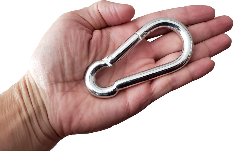 LiftBro 3/8" Heavy Duty Steel Zinc Plated Carabiner - Set of 2 - BeesActive Australia