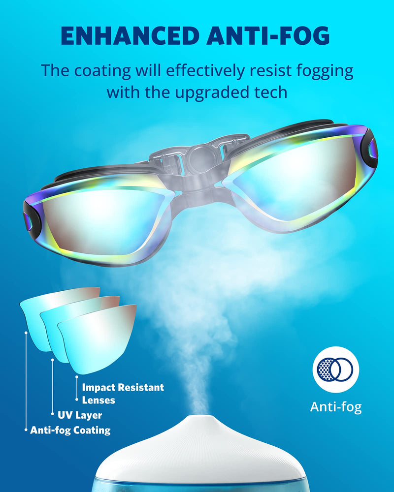 Aegend Swim Goggles, Swimming Goggles No Leaking Full Protection Adult Men Women Youth Aqua - BeesActive Australia
