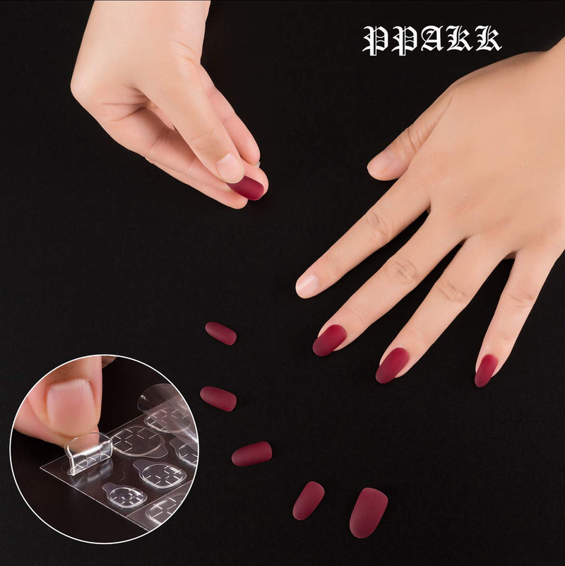 PPAKK 10 Sheets (240pcs) Double-Sided Nail Adhesive Stickers Breathable Transparent Bendable Fake Nail Glue Fake Nail Tips for Women and Girls - BeesActive Australia