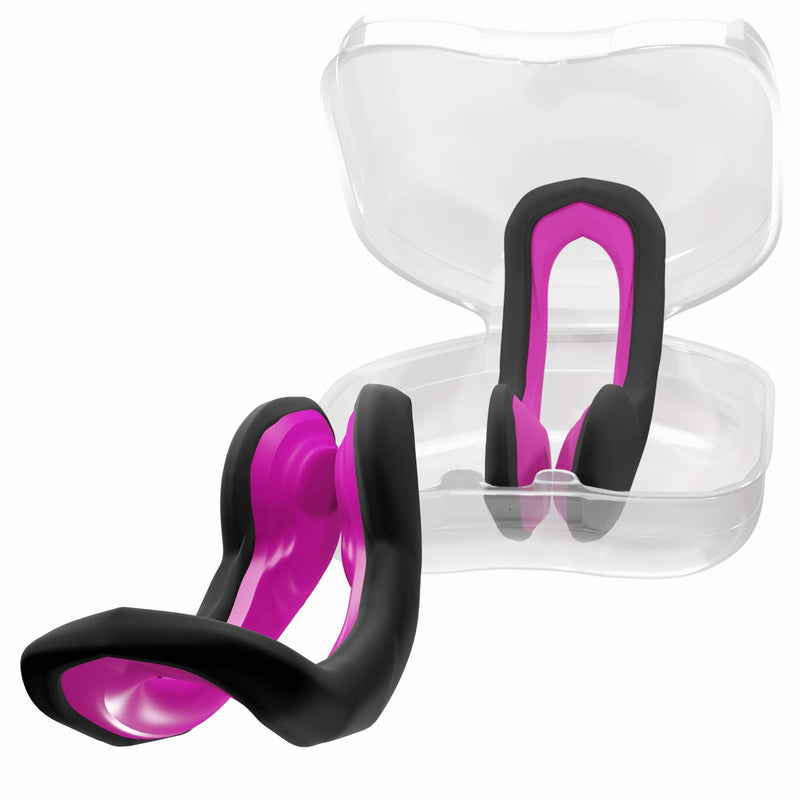Water Gear Swim Nose Clip - Nose Plug for Swimming - Swimming Nose Clip for Adults Pink - BeesActive Australia