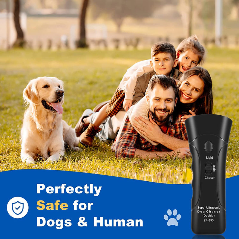 Anti Barking Device, Ultrasonic Dog Bark Deterrent with LED Lights, Dual Sensor Dog Barking Deterrent Dog Barking Control Devices Dog Training Safe for All Dogs of All Ages & Breeds, 33Ft Range Black1 - BeesActive Australia