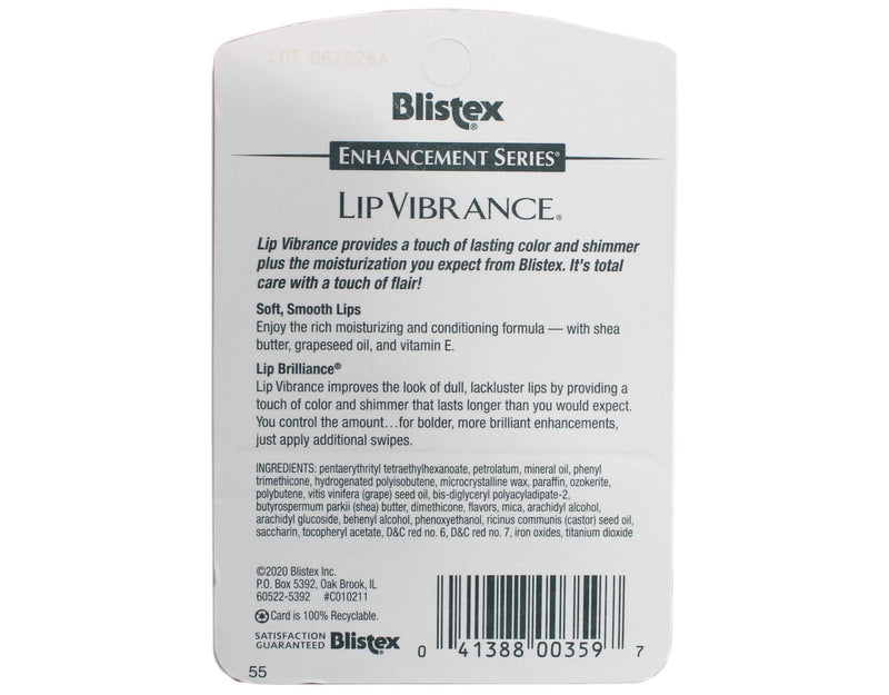 2 Pk Blistex Lip Vibrance Lip Protectant, ( Build-in Mirror) - BeesActive Australia