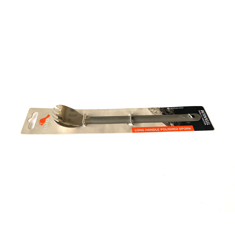 TOAKS Titanium Long Handle Spork with Polished Bowl - BeesActive Australia