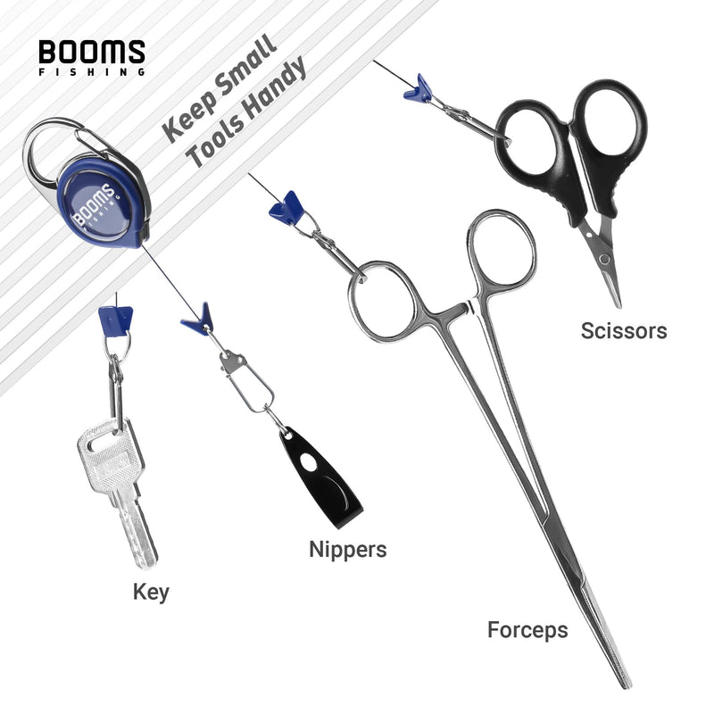 Booms Fishing RG1 Fly Fishing Zinger Retractor 3 pcs Blue - BeesActive Australia