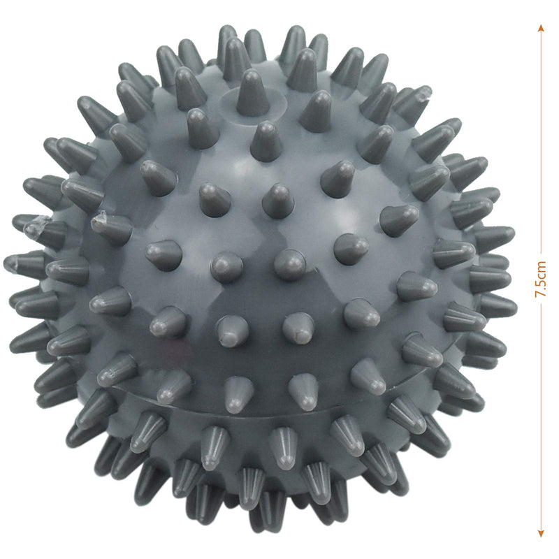 Komoyo 2Pcs Spiky Massage Balls, Pilates Spiky Ball Hedgehog Balls Portable Trigger Point Massage Ball Set for Deep Tissue Muscle Recovery Back, Legs, Feet & Hands Muscle Massage (7.5cm) - BeesActive Australia