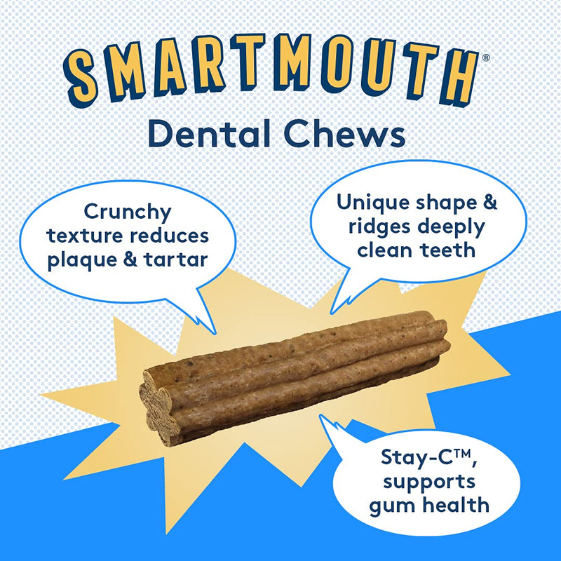 The Missing Link Smartmouth Vet Developed Dental Chew Treats, 7-in-1 Benefits: Healthy Teeth & Gums, Breath, Skin, Joints, Digestion, Heart, Immune System – Small/Medium 15-50lb Dogs 28 Count (Pack of 1) - BeesActive Australia