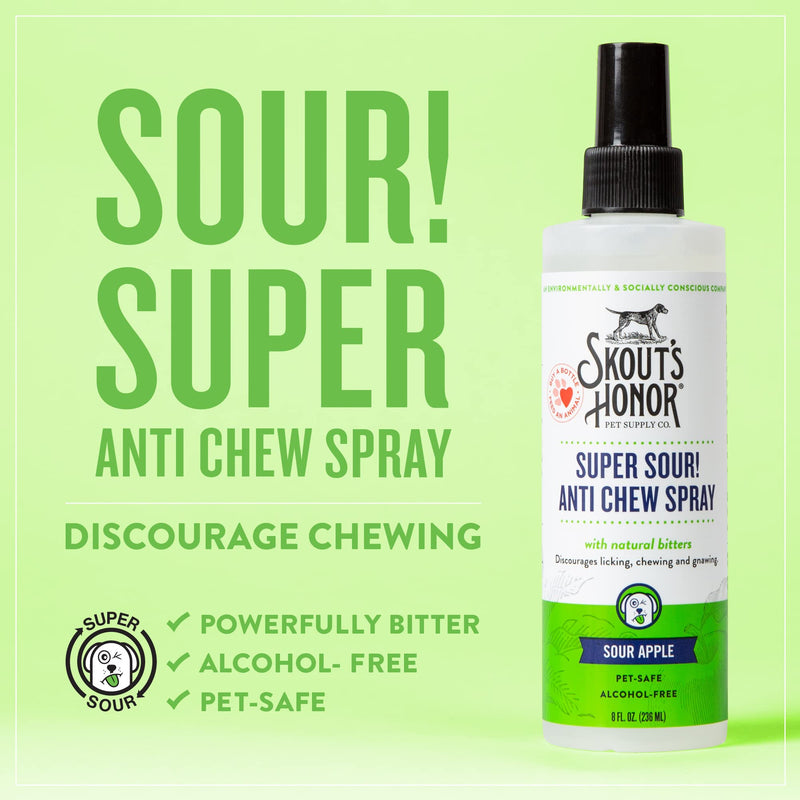 SKOUT'S HONOR, Super Sour Anti-Chew Spray, 8 Ounce - BeesActive Australia