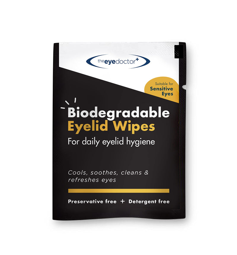 The Eye Doctor Hot Eye Compress & 20x Eyelid Wipes - Reusable Heat Bag Mask & Single Use Cleansing Wipes for Dry Eye, Blepharitis & MGD - Soothing Relief for Tired Sore Eyes Mask & 20 Wipes - BeesActive Australia