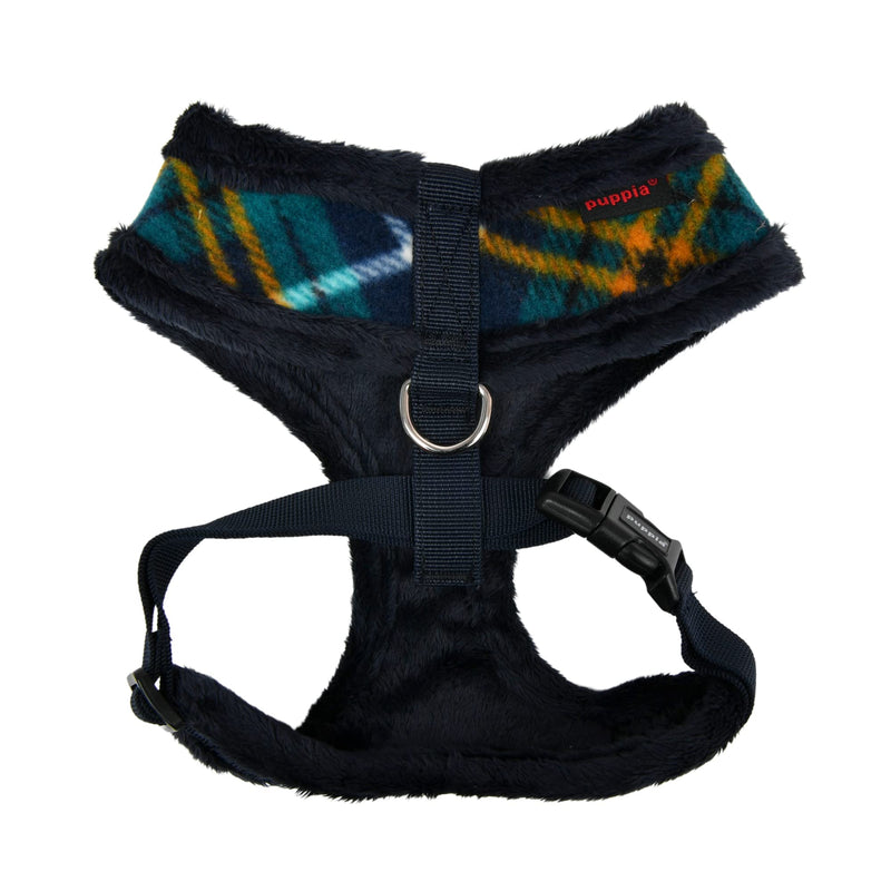 Puppia Winter Dog Harness Over-The-Head No Pull Cold Weather No Choke Warm Fleece Walking Training Adjustable for Small & Medium Dog NAVY _NORMAN Large - BeesActive Australia