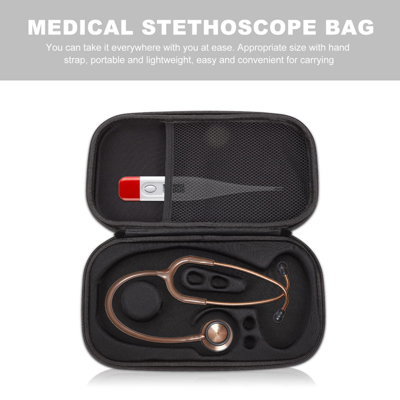 Hemoton Stethoscope Case Large Stethoscope Carrying Case with ID Slot Includes Mesh Pocket for Nurse Accessories (Black) Black small - BeesActive Australia