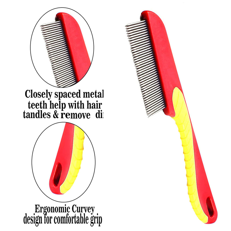 EXTRA FINE NIT HAIR COMB LARGE HANDLE Head Lice Egg Larva Remover Comb Anti-Lice (RED) RED - BeesActive Australia