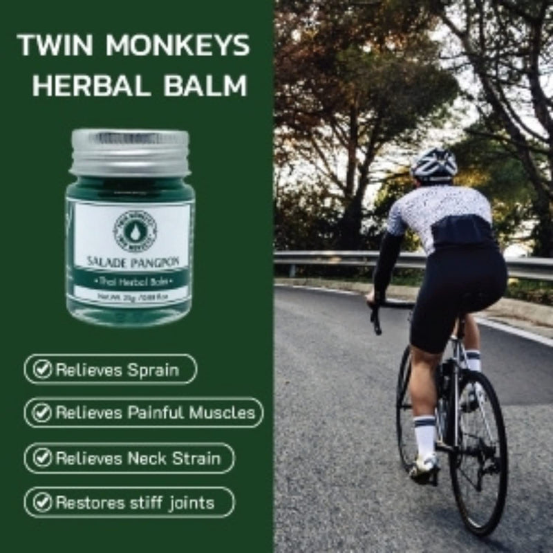 TWIN MONKEYS | Thai Herbal Balm(Green Balm Extra Strength) 25g/0.8Fl.oz (Pack of 1, 1) Pack of 1 1.0 - BeesActive Australia