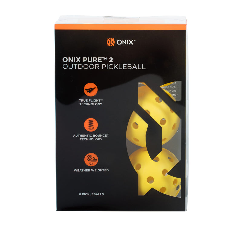 Onix Pure 2 Outdoor Pickleball Balls 3-Pack and 6-Pack Available - USAPA Approved - Optimized for Pickleball - BeesActive Australia