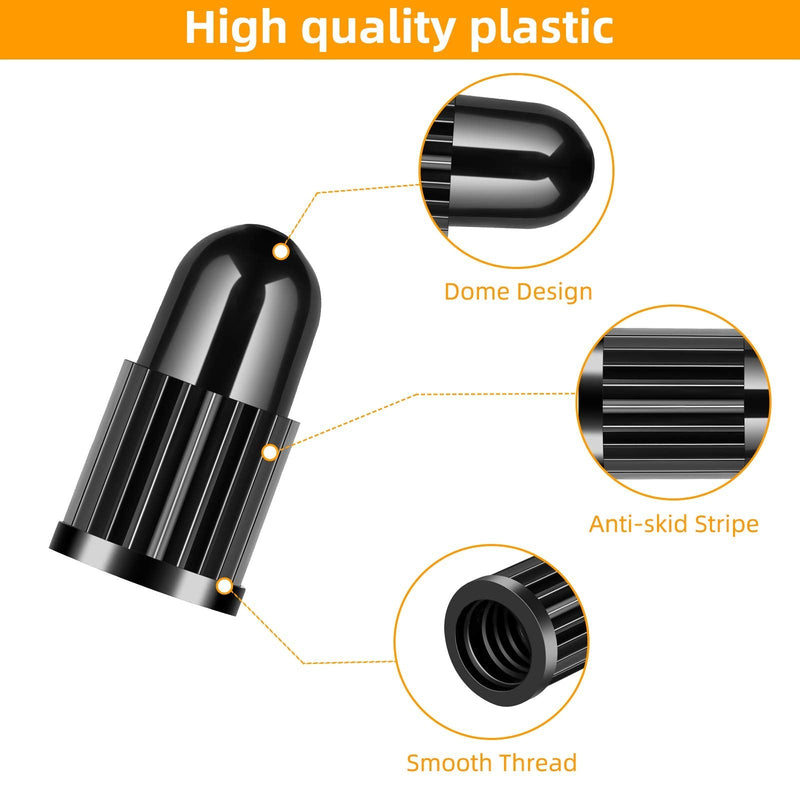 HZJD 25PCS Presta Valve Cap, French Valve Cap, Presta Valve Cap, Plastic Bicycle Dust Cap, Corrosion Resistance, Used for Mountain Bikes, Road Racing, Mountail Bike - BeesActive Australia