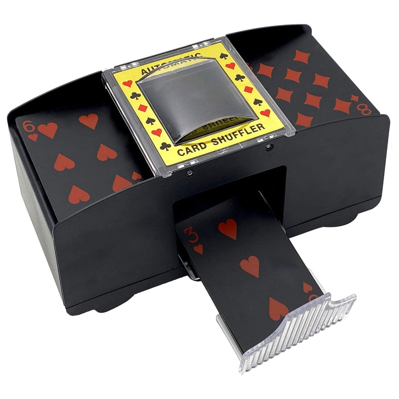 LIIBOT 2/6 Deck Automatic Card Shuffler for UNO, Texas Hold'em, Poker, Home Card Games, Blackjack, Battery Operated Electric Poker Shuffling Machine 2 Decks - BeesActive Australia