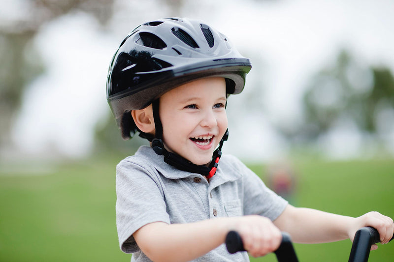 Joovy Noodle Multi-Sport Helmet XS-S, Kids Adjustable Bike Helmet, Black X-Small/Small (Pack of 1) - BeesActive Australia
