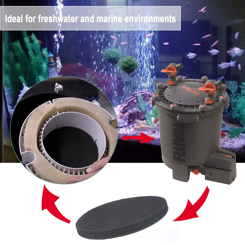 Fx4 Carbon Filter Pads Compatible with Fluval FX4 / FX5 / FX6 Canister Filter,Replacement Carbon Impregnated Foam Pads Pack of 6 - BeesActive Australia