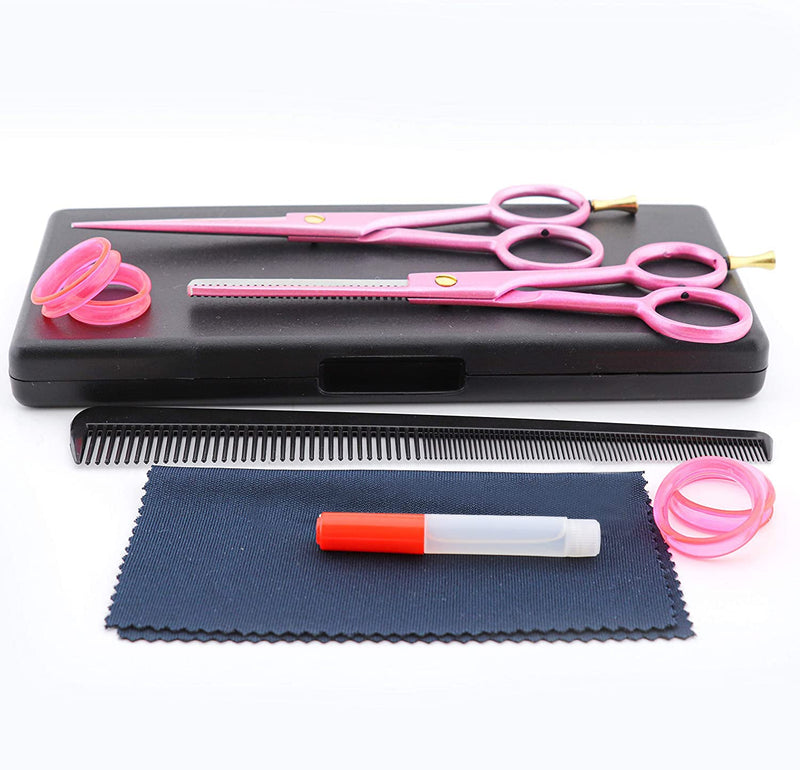 Haryali London Professional 6.0" Hairdressing Barber Scissors Hair Cutting Thinning Texturing Salon Shears with Fixed Screw Set Comes in a Black Box - BeesActive Australia