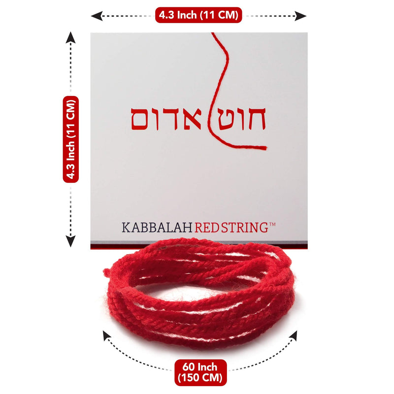 The Original Kabbalah Red String Bracelet from Israel - Red String Bracelet Pack 60 Inch Red String for up to 7 Evil Eye Protection Bracelets - Prayer, Blessing & Instructions Included! - BeesActive Australia
