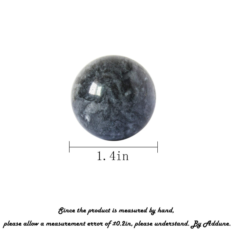 Addune Chinese Baoding Balls Dark Grey Health Exercise Stress Hand Balls Natural Chinese Health Medicine Marble Balls Dark Grey with Box 1.4'' - BeesActive Australia