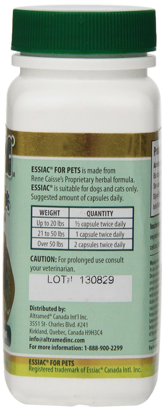 Essiac International Herbal Supplement for Pets, 60 Capsules - BeesActive Australia