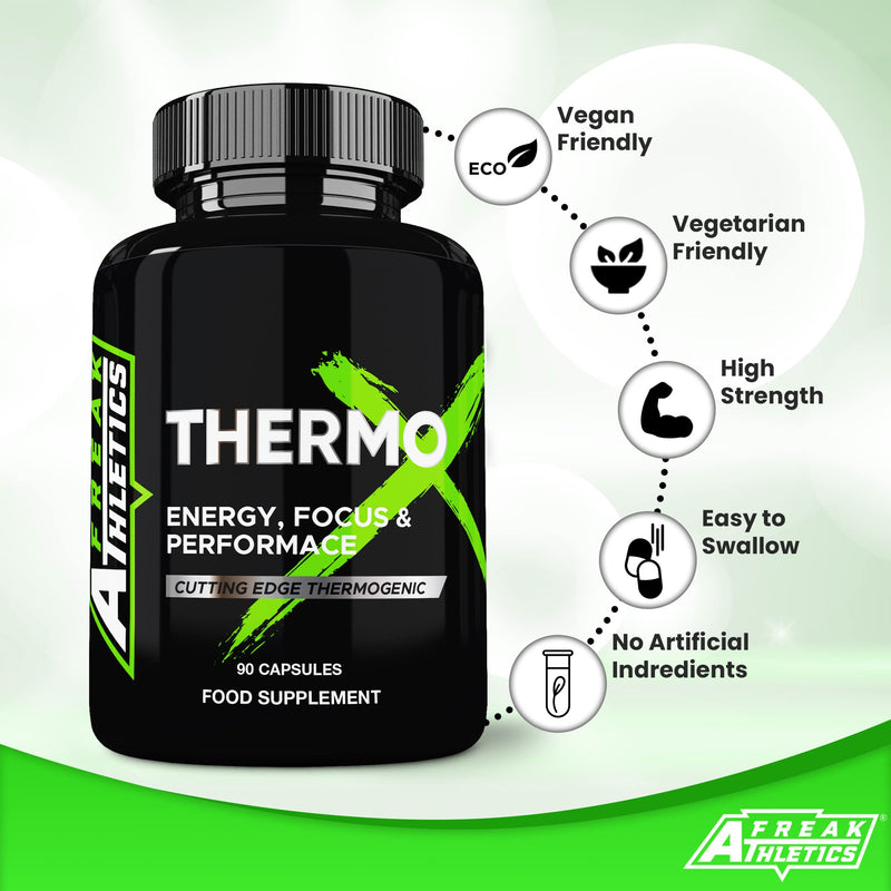 Thermo X by Freak Athletics - 90 Capsules Suitable for Men & Women - UK Made - BeesActive Australia