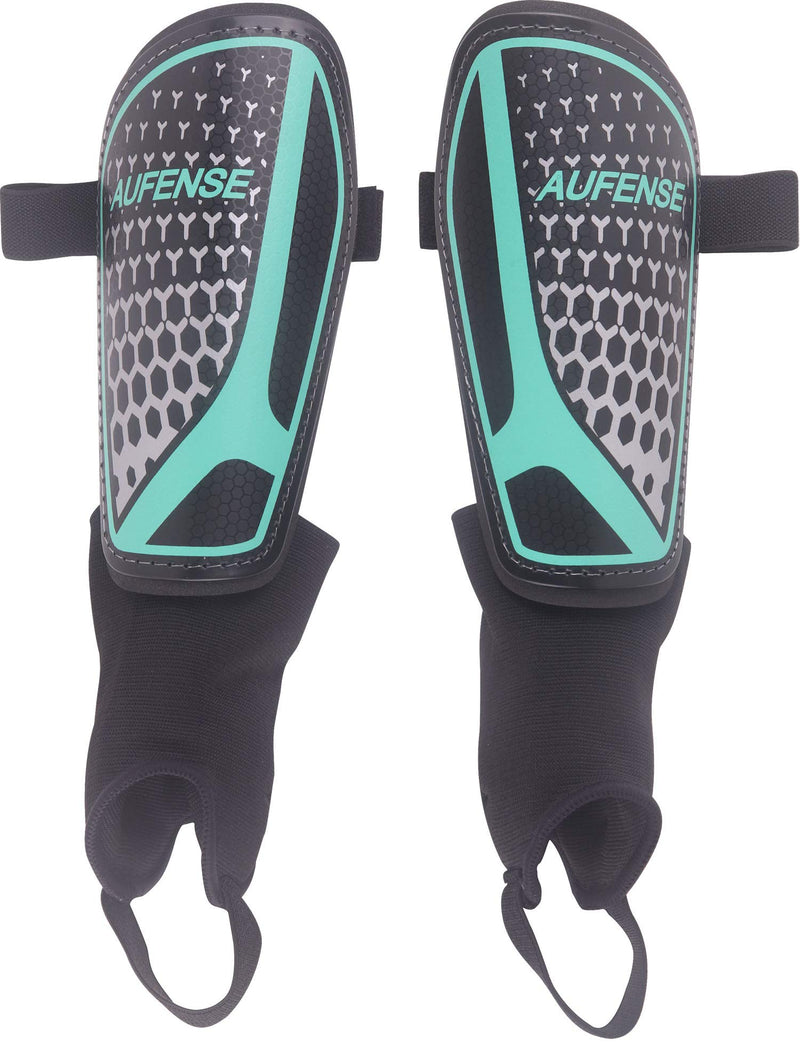 Aufense Soccer Shin Guards for Toddlers Kids - Durable Shin Pads with Ankle Protection for Ages 2-14 Boys and Girls BLACK Small - BeesActive Australia