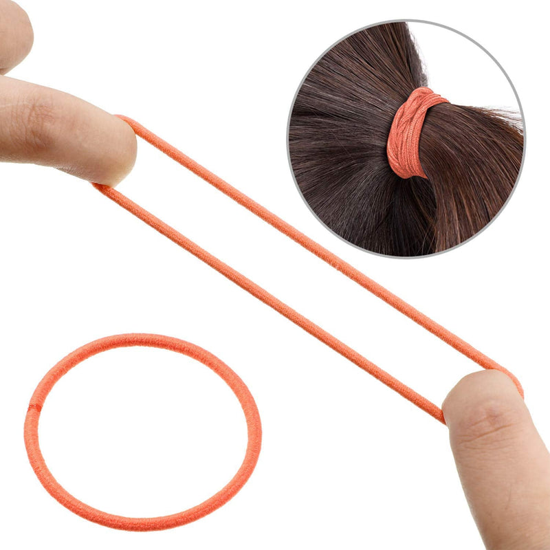 Hair Ties, Elastic Hairbands 200 Pieces Ponytail Holders Hair Tie,Colorful Hair Rope Thin Hairbands For Girls Women(2.5 x 0.2 cm) - BeesActive Australia