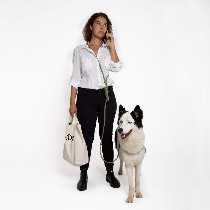 Hands-Free Dog Leash, Adjustable Rope Leash One-Size Army Green - BeesActive Australia