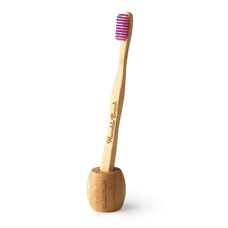 The Humble Co. Bamboo Toothbrush Stand | for Adults | Biodegradable, Eco-Friendly, Vegan for Your Everyday Oral Care, Dentist Approved (1 Pack) 1 pc. - BeesActive Australia