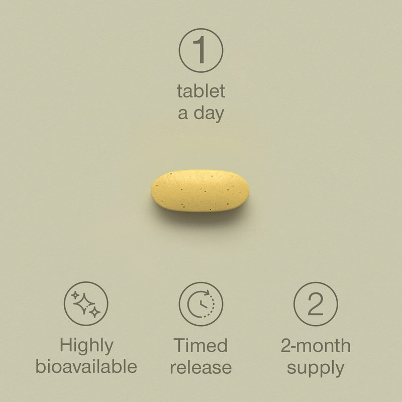 Vitamin B Complex High Strength - Slow Release Super B Complex 60 Tablets - Enriched with Vitamins D & C - Complete Vit B Supplement All 8 Vitamin B12, B6, Folic Acid, Biotin, B1, B2, B3, B5 - UK Made - BeesActive Australia