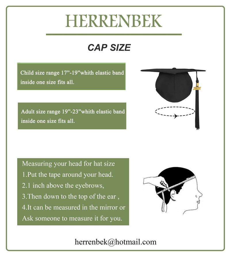 Henrrenbek Matte Adult Graduation Cap with 2022 Tassel Unisex Adjustable Graduation Cap Orange - BeesActive Australia