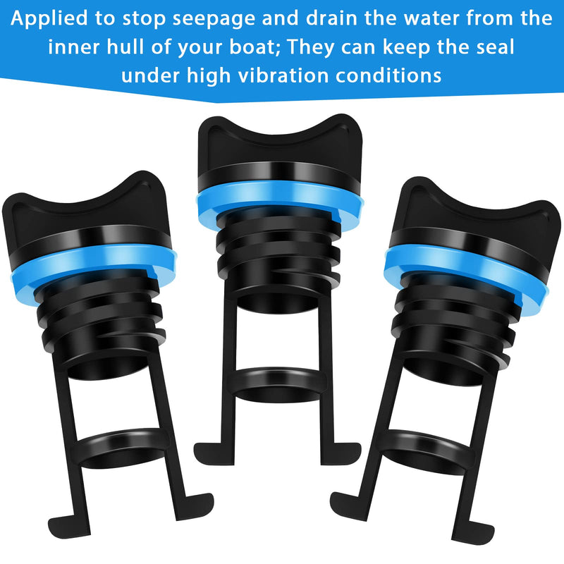 Nylon Kayak Drain Plugs Thread Drain Plugs for Kayak Dinghy Canoe Boat (6, Blue) 6 - BeesActive Australia