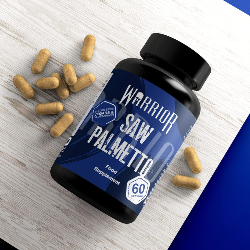 Warrior, Saw Palmetto - Prostate Support Supplement - 60 Capsules - 20:1 Extract - 1600mg - Vegan Friendly - BeesActive Australia