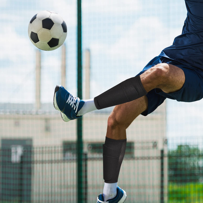 Anrrew Soccer Shin Guards with Sleeves.for Kids Youth Adults Superlight shin Guards Pads,Protective Soccer Equipment Medium - BeesActive Australia