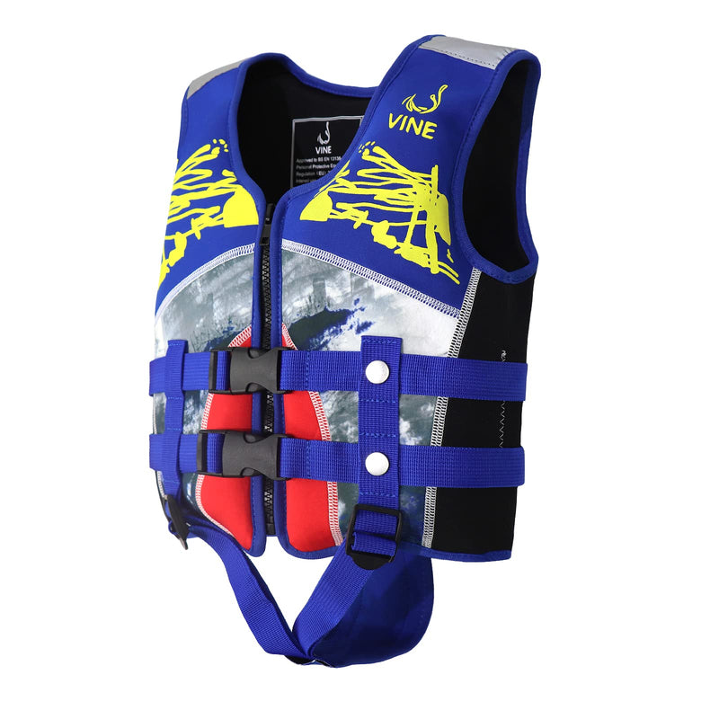 Vine Kids Swim Vest Toddler Life Jacket Kids Life Jackets Floation Swimsuit Buoyancy Swimwear, Blue, L/5-7 Years L(5-7 Year) - BeesActive Australia