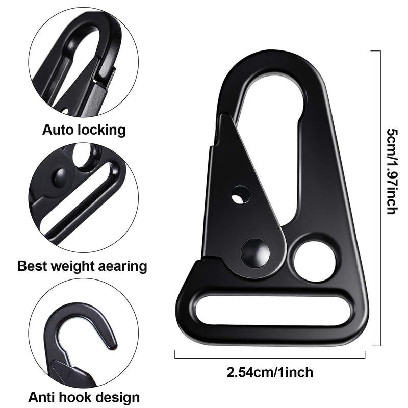 12 Pieces 1 Inch Enlarged Mouth Clip Sling Clasp Olecranon Hook for Keychain Snap Hooks Outdoor Bag - BeesActive Australia