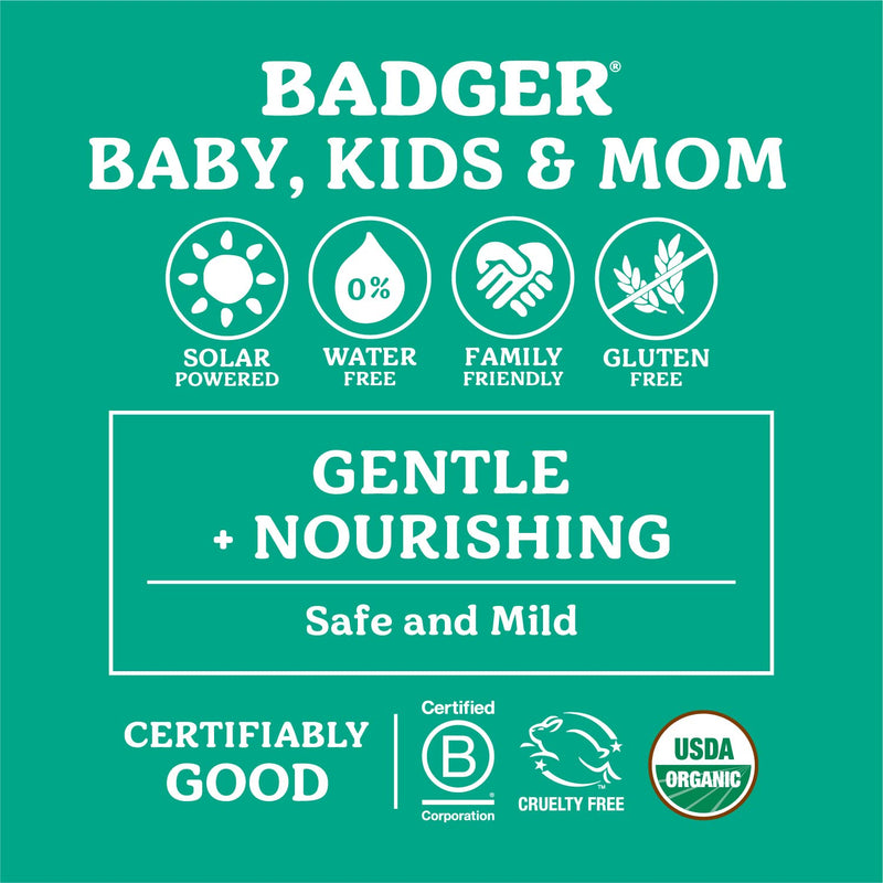 Badger Mini Baby Balm to Calm and Soothe, Safe for Sensitive Skin, Chomomile and Calendula Scent with Olive and Castor Oils, 21g - BeesActive Australia