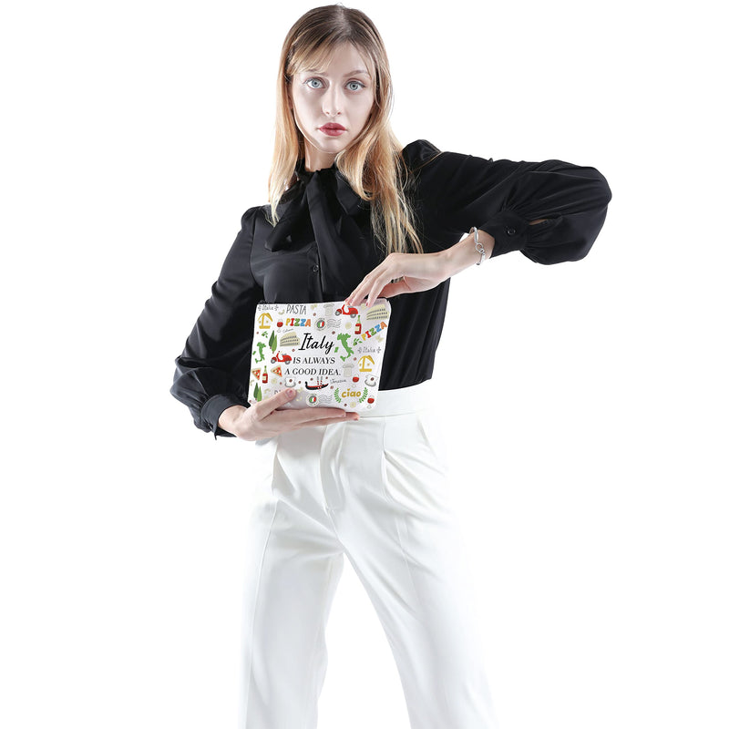 POFULL Italy Theme Gift Italy Is Always A Good Idea Cosmetic Bag Italy Bachelorette Trip Gift (Italy Is Always Cosmetic Bag) Italy Is Always Cosmetic Bag - BeesActive Australia