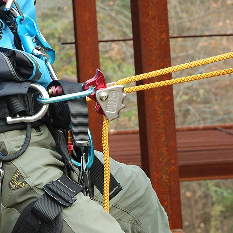 NewDoar Rope Grab Ascender Riser Adjuster Fits Rope for Rocking Climbing Protection Rescue Red 15KN - BeesActive Australia